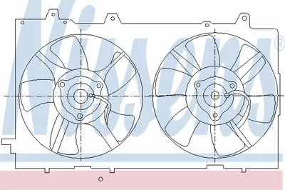 Вентилятор, охлаждение двигателя NISSENS купить