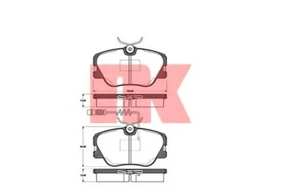 Комплект тормозных колодок, дисковый тормоз NK купить
