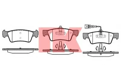 Комплект тормозных колодок, дисковый тормоз NK купить
