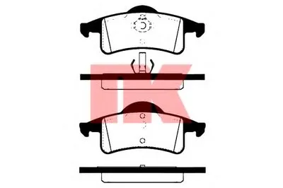 Комплект тормозных колодок, дисковый тормоз NK купить