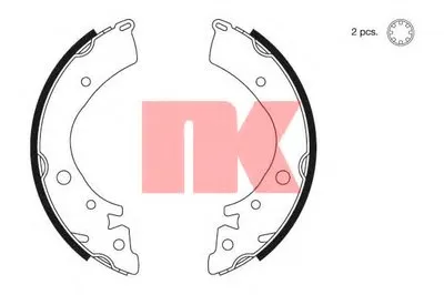 Комплект тормозных колодок; Комплект тормозных колодок, стояночная тормозная система NK купить