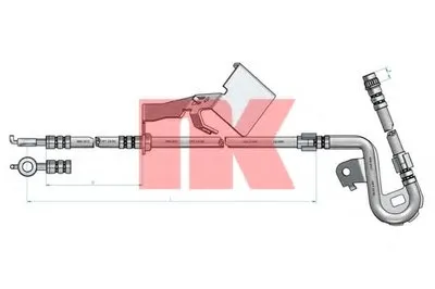 Тормозной шланг NK купить