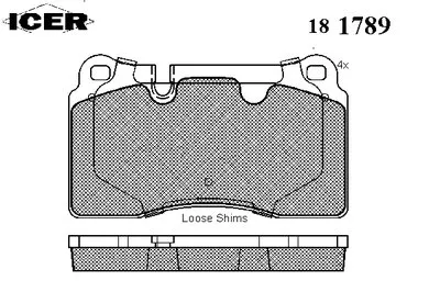Комплект тормозных колодок, дисковый тормоз ICER купить