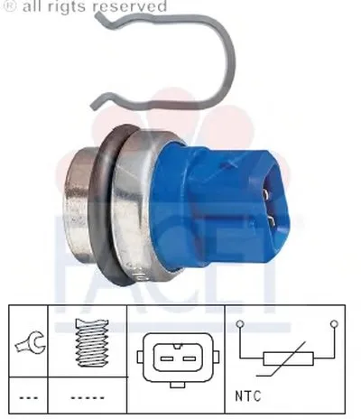 Датчик, температура охлаждающей жидкости; Датчик, температура охлаждающей жидкости; Датчик, температура охлаждающей жидкости FACET купить