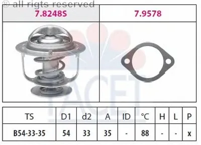 Термостат, охлаждающая жидкость FACET купить