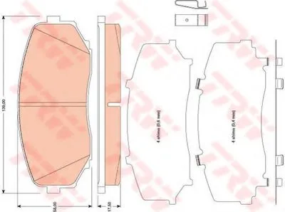 Комплект тормозных колодок, дисковый тормоз COTEC TRW купить