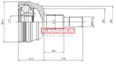 Шарнирный комплект, приводной вал KAMOKA KAMOKA купить