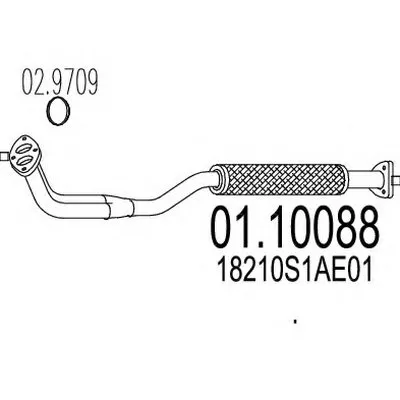 Труба выхлопного газа MTS купить