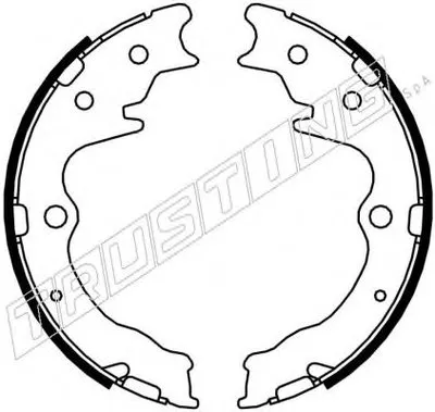 Комплект тормозных колодок, стояночная тормозная система TRUSTING купить