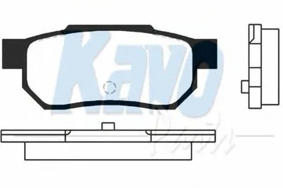 Комплект тормозных колодок, дисковый тормоз MK KASHIYAMA KAVO PARTS купить