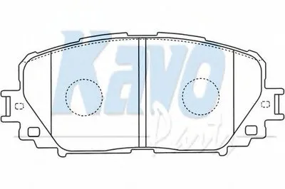 Комплект тормозных колодок, дисковый тормоз MK KASHIYAMA KAVO PARTS купить