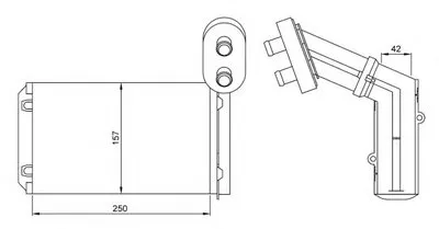 Теплообменник, отопление салона NRF купить