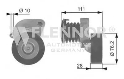 Натяжной ролик, поликлиновой  ремень FLENNOR купить