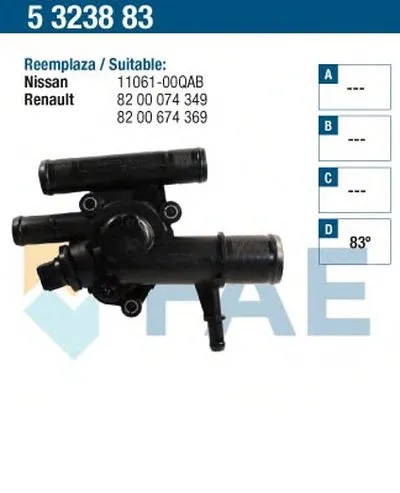 Термостат, охлаждающая жидкость FAE купить