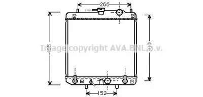 Радиатор, охлаждение двигателя AVA QUALITY COOLING купить