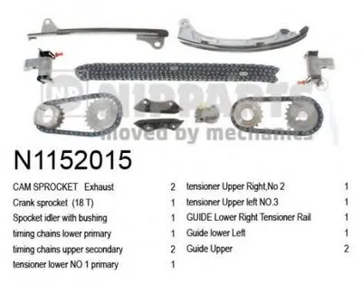 Комплект цепи привода распредвала NIPPARTS купить