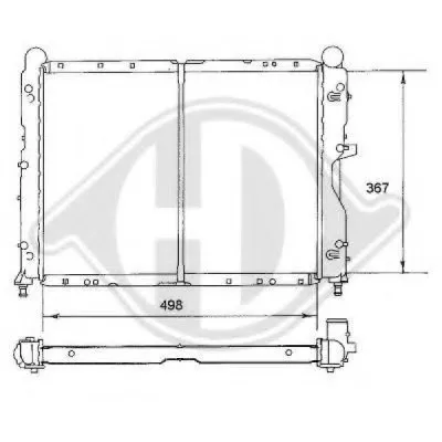 Радиатор, охлаждение двигателя DIEDERICHS купить