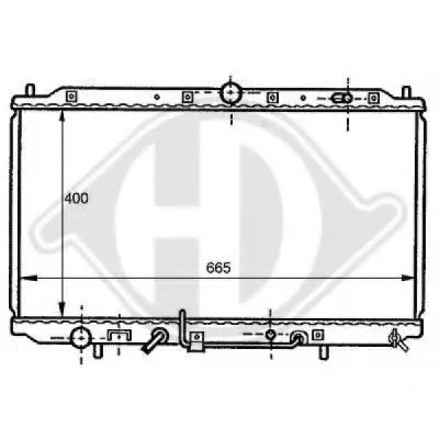 Радиатор, охлаждение двигателя DIEDERICHS купить