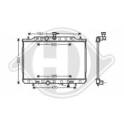 Радиатор, охлаждение двигателя DIEDERICHS купить