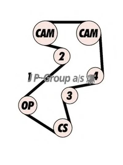 Комплект ремня ГРМ QH JP GROUP купить