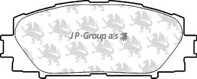 Комплект тормозных колодок, дисковый тормоз QH JP GROUP купить