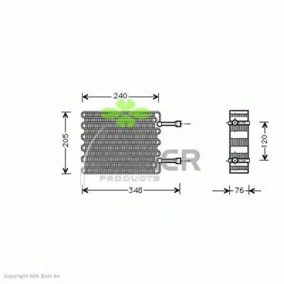 Испаритель, кондиционер KAGER купить