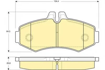 Комплект тормозных колодок, дисковый тормоз GIRLING купить