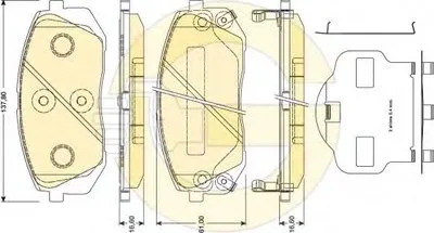 Комплект тормозных колодок, дисковый тормоз GIRLING купить