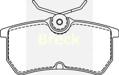 Комплект тормозных колодок, дисковый тормоз BRECK купить
