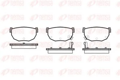 Комплект тормозных колодок, дисковый тормоз KAWE купить