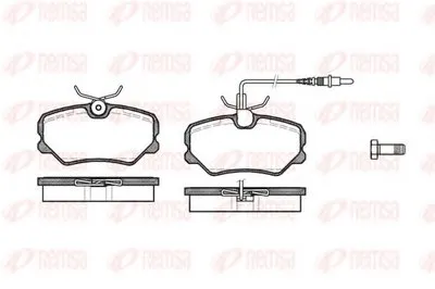 Комплект тормозных колодок, дисковый тормоз KAWE купить