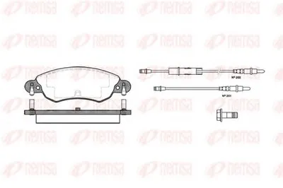 Комплект тормозных колодок, дисковый тормоз KAWE купить