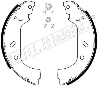Комплект тормозных колодок fri.tech. купить