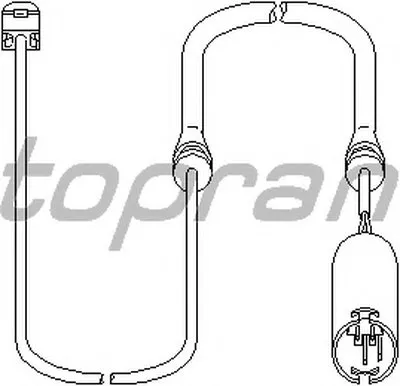 Датчик, износ тормозных колодок TOPRAN купить
