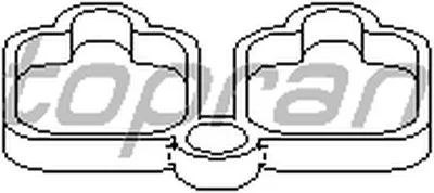 Прокладка, впускной коллектор TOPRAN купить