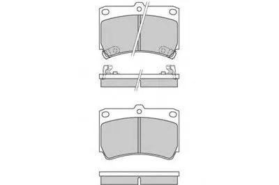 Комплект тормозных колодок, дисковый тормоз E.T.F. купить