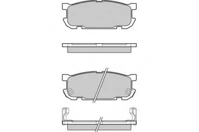 Комплект тормозных колодок, дисковый тормоз E.T.F. купить