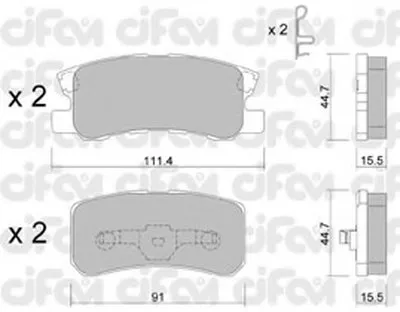 Комплект тормозных колодок, дисковый тормоз CIFAM купить