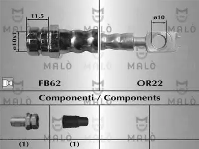Тормозной шланг MALÒ купить