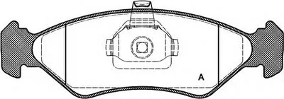 Комплект тормозных колодок, дисковый тормоз ADVANCE OPEN PARTS купить