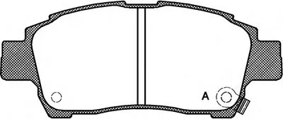 Комплект тормозных колодок, дисковый тормоз ADVANCE OPEN PARTS купить