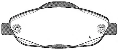 Комплект тормозных колодок, дисковый тормоз ADVANCE OPEN PARTS купить