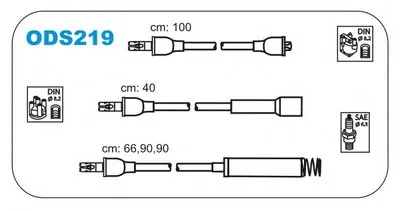 Комплект проводов зажигания JANMOR купить
