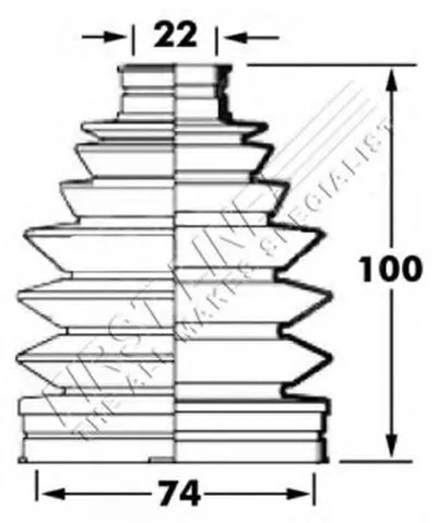 Пыльник, приводной вал FIRST LINE купить