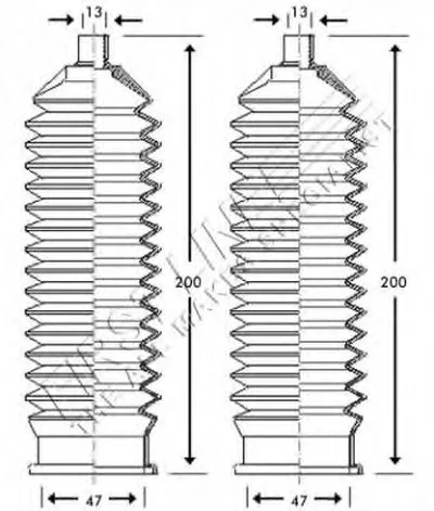 Пыльник, рулевое управление FIRST LINE купить