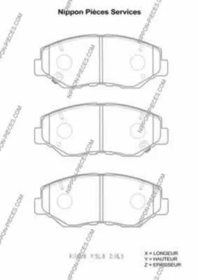 Комплект тормозных колодок, дисковый тормоз NPS купить
