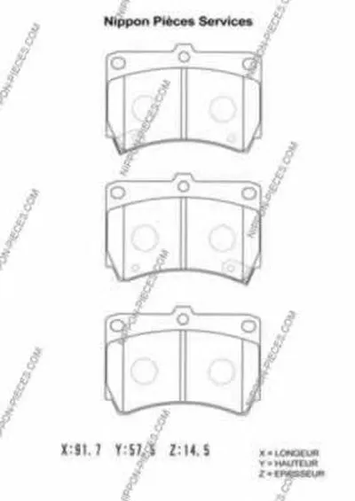 Комплект тормозных колодок, дисковый тормоз NPS купить