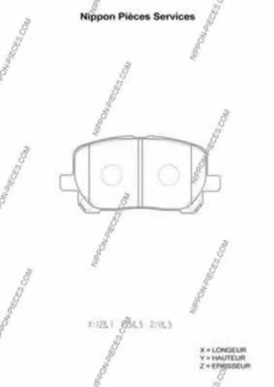 Комплект тормозных колодок, дисковый тормоз NPS купить