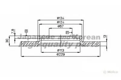 Тормозной диск ASHUKI купить