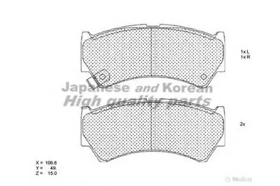 Комплект тормозных колодок, дисковый тормоз ASHUKI купить
